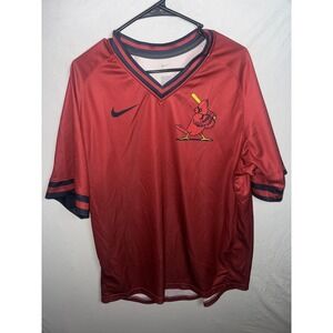 Men's St Louis Cardinals Nike Red Cooperstown Collection Legend V-Neck Jersey XL